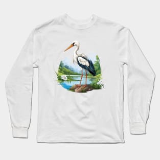 stork Long Sleeve T-Shirt